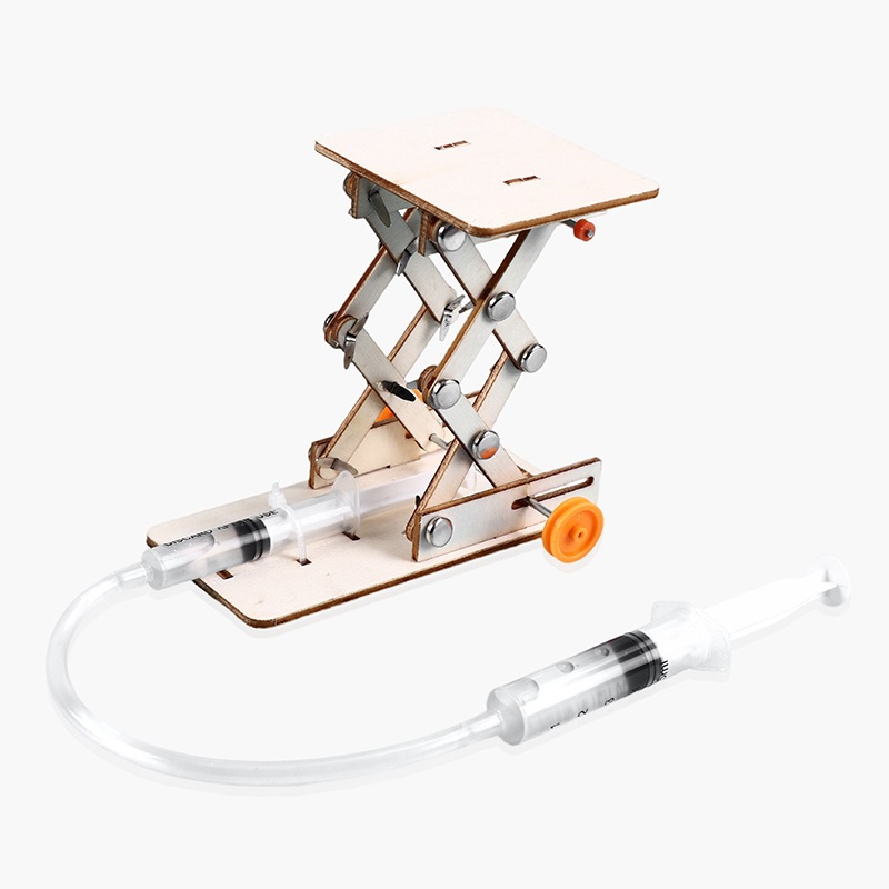Science Project Kit - 1 szt. DIY eksperyment hydrauliczny podnośnik