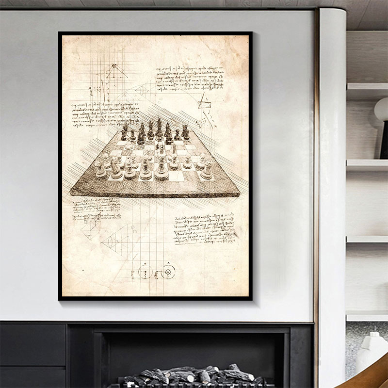 Vintage streszczenie Da Vinci  – Star Map Poster recenzja i cena