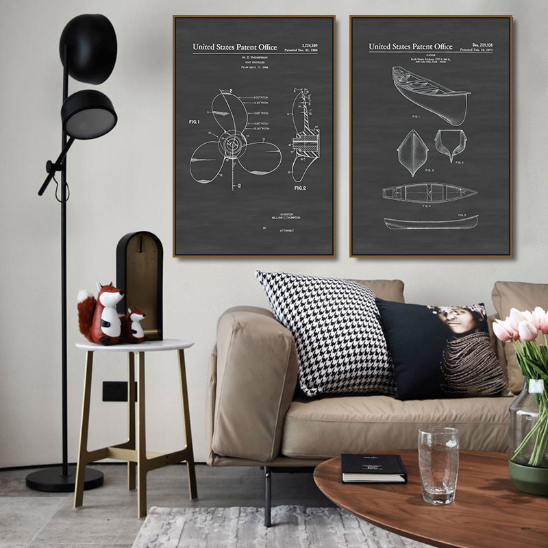 Prosty Czarno-Biały Szary Amer – Star Map Poster recenzja i cena